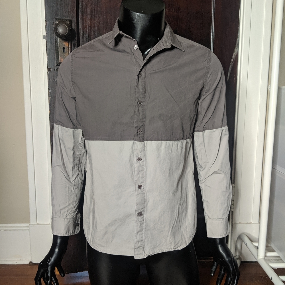 Russell Park colorblock panel shirt